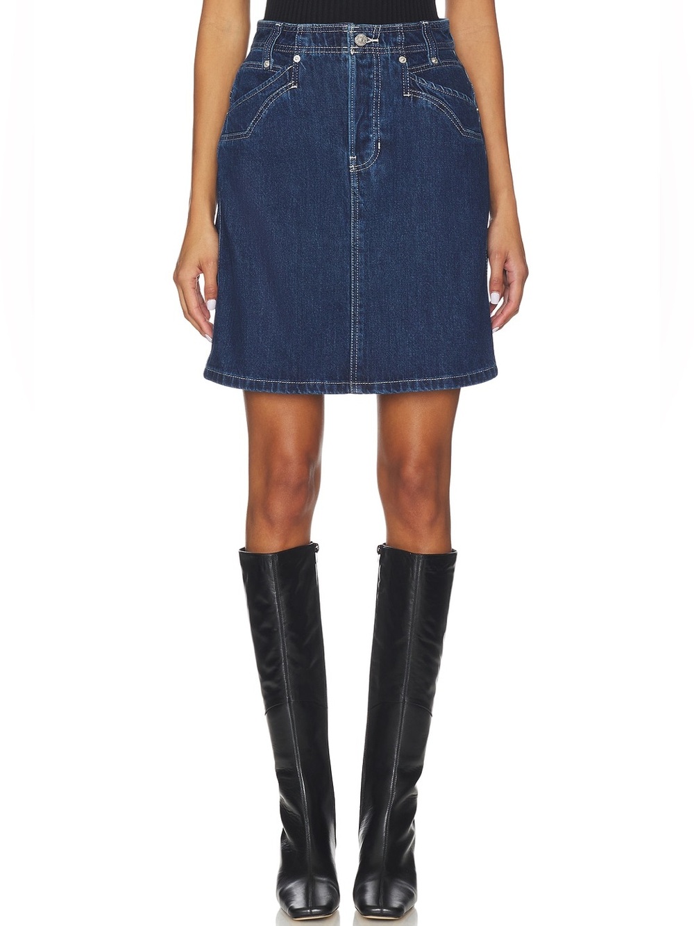 We The Free Suzy Denim Midi Skirt